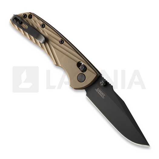 Hogue Deka ABLE Lock sulankstomas peilis, clip point, FDE