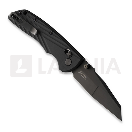 Zav&iacute;rac&iacute; nůž Hogue Deka Able lock, wharncliffe, čern&aacute;