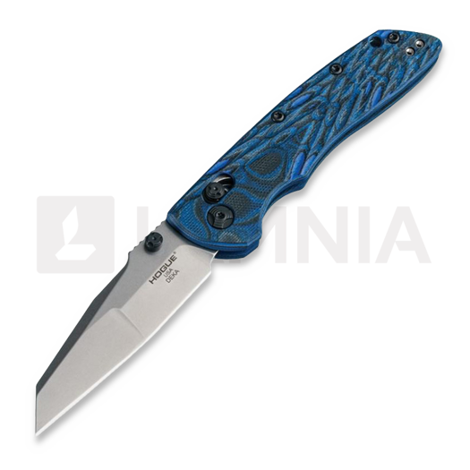 Hogue Deka Able Lock kääntöveitsi, wharncliffe, sininen
