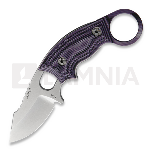 Cuchillo karambit Hogue Ex-F03 Fixed Blade Clip Purple