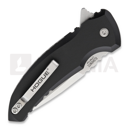Hogue X1 Micro Button Lock Matte Blk kääntöveitsi