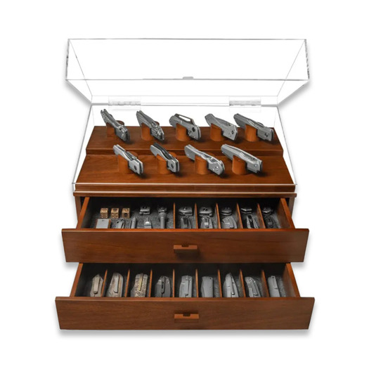 Holme & Hadfield The Armada Knife Display Case - Walnut, B-Stock