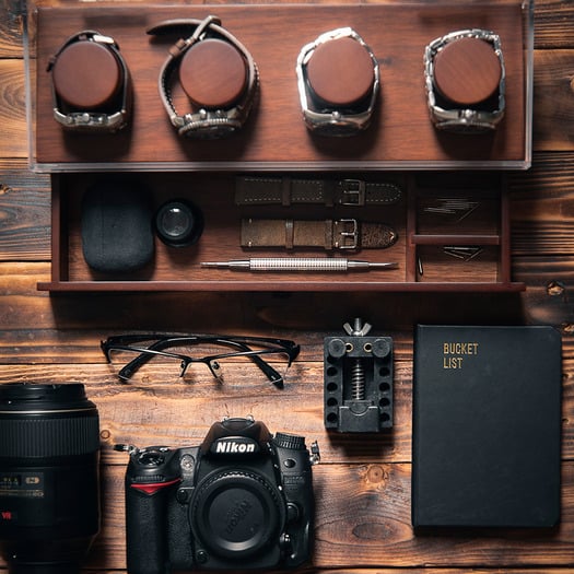 Holme & Hadfield The Watch Deck Pro - Walnut