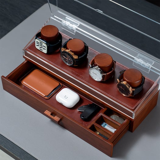 Holme & Hadfield The Watch Deck Pro - Walnut