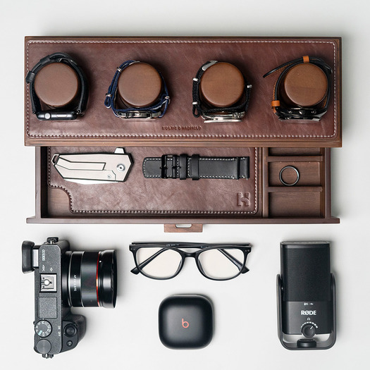 Holme & Hadfield The Watch Deck - Walnut