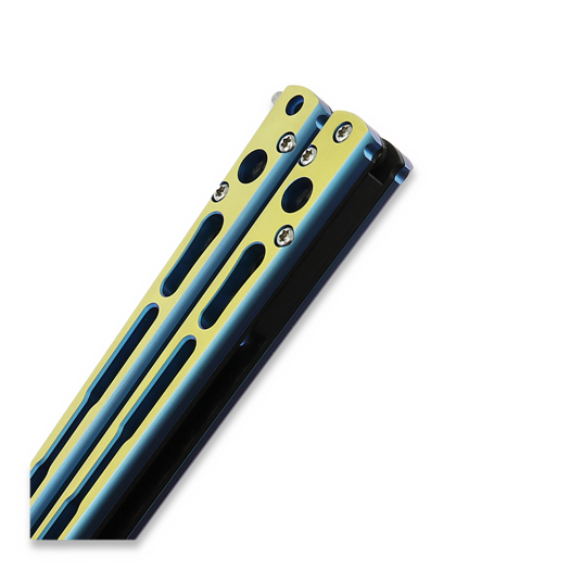 Hom Design Chimera V2 perhosveitsi, Aqua/Gold Anodized Ti, Carbon Fiber