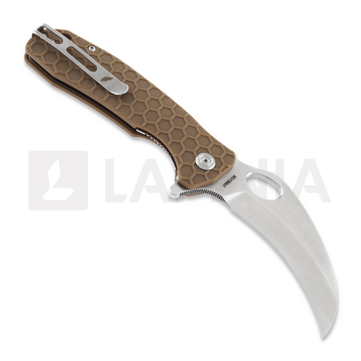 Couteau pliant Honey Badger Claw Large, tan plain