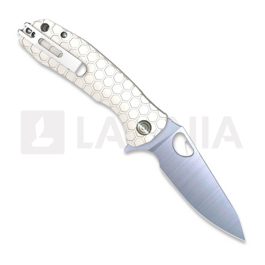 Zavírací nůž Honey Badger Leaf Medium, bílá