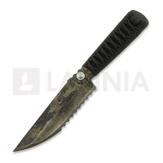 Hot Metal Knives Rivet Lock Reverse Blade ナイフ, Oilhardened