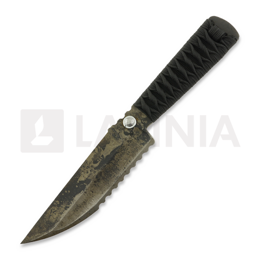 Hot Metal Knives Rivet Lock Reverse Blade ナイフ, Oilhardened
