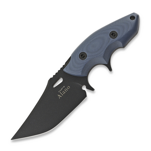 Hydra Knives Alano Black Finish, Blue G-10