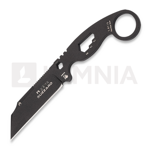 Hydra Knives Buzzard Black Vulture Version kniv, black sheath