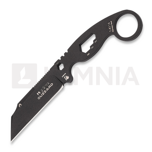 Ніж Hydra Knives Buzzard Black Vulture Version, brown sheath