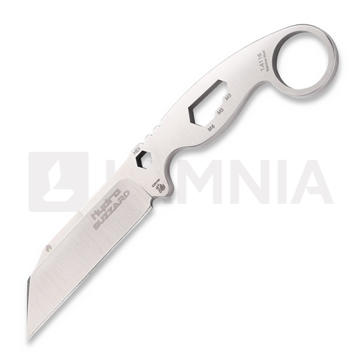 Hydra Knives Buzzard White Hawk Version Messer, brown sheath