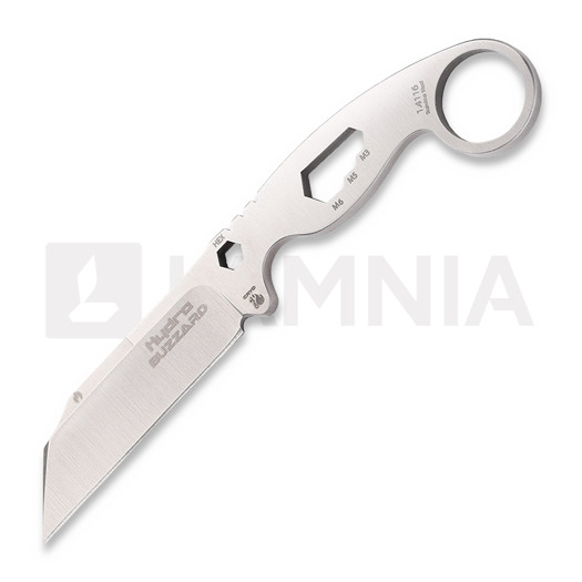 มีด Hydra Knives Buzzard White Hawk Version, brown sheath