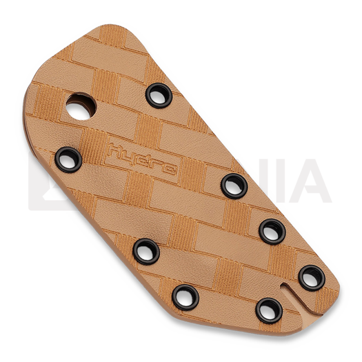 Hydra Knives Buzzard White Hawk Version ナイフ, brown sheath