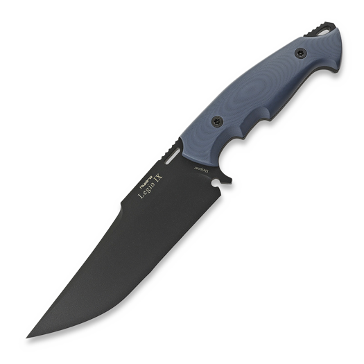 Hydra Knives LEGIO IX Black Finish, Blue G-10