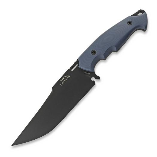 Hydra Knives LEGIO IX Black Finish, Blue G-10