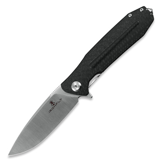 Ironfly Zesty - Satin - G10 w/CF Texture Taschenmesser, schwarz