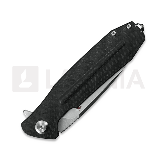 Ironfly Zesty - Satin - G10 w/CF Texture sulankstomas peilis, juoda