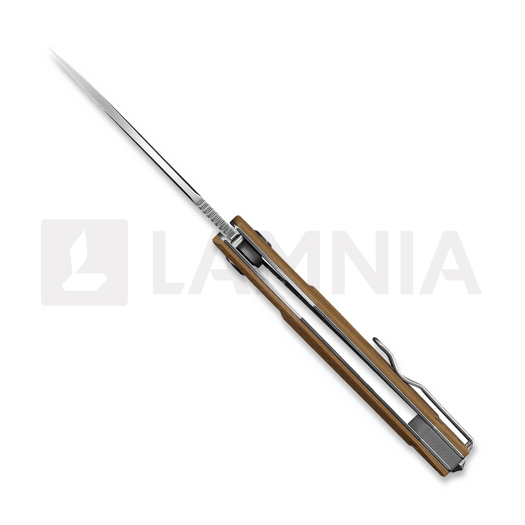 N&oacute;ż składany Ironfly Zesty - Satin - G10 w/CF Texture, brązowa