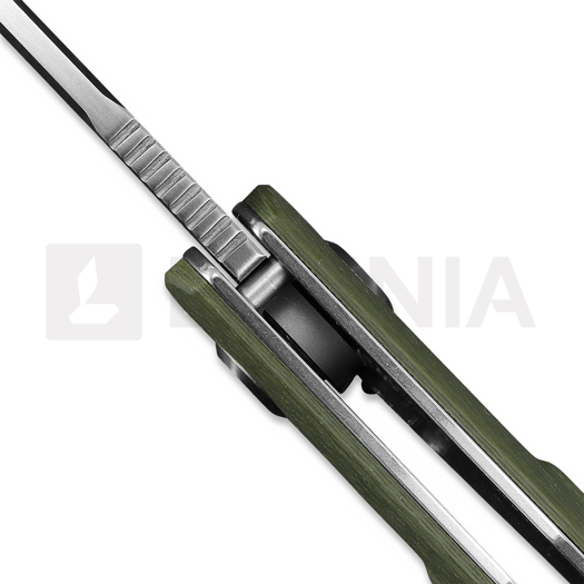 Ironfly Zesty - Satin - G10 w/CF Texture kääntöveitsi, oliivinvihreä