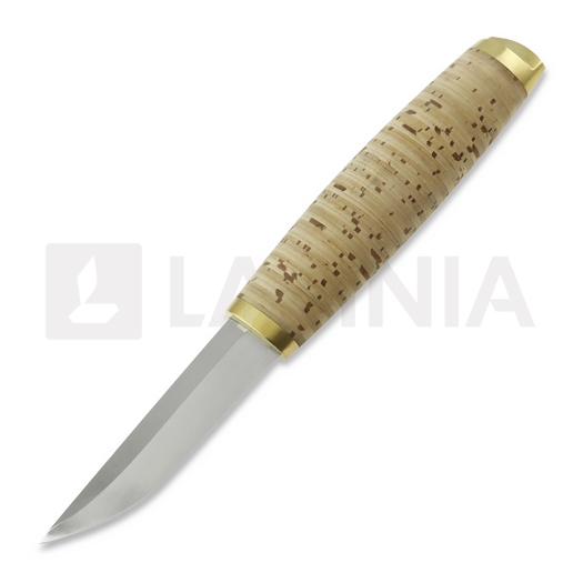 Ismo Kauppinen Birch bark ナイフ, black sheath