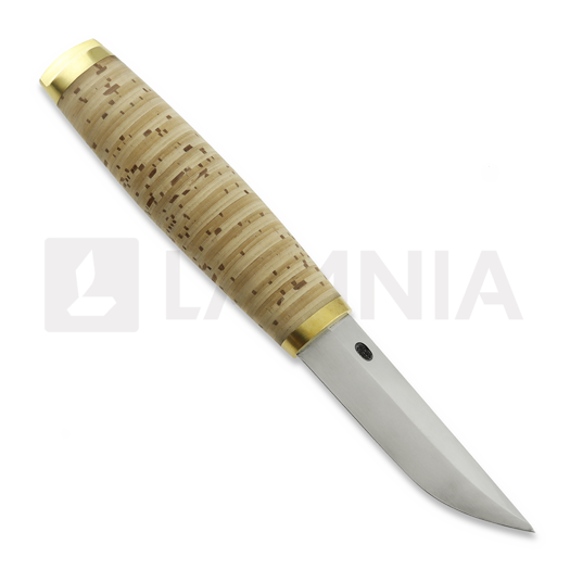 Ismo Kauppinen Birch bark ナイフ, black sheath