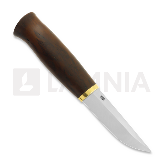 Ismo Kauppinen Bushcraft kniv, birch, dark