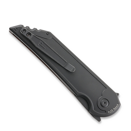 Couteau pliant Jake Hoback Knives Kwaiback Button Lock, Mars Valley Fat Carbon