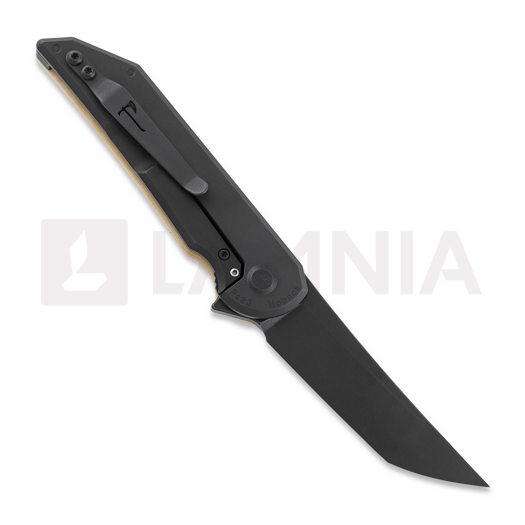 Nóż składany Jake Hoback Knives Radford DLC, Bone Linen Micarta