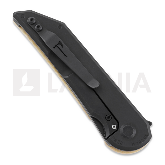 Nóż składany Jake Hoback Knives Radford DLC, Bone Linen Micarta