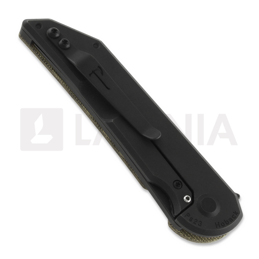 Сгъваем нож Jake Hoback Knives Radford DLC, Green Micarta