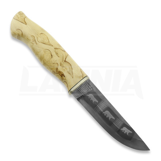 Javanainen Forge Damascus Knife, Polar Bear Pattern