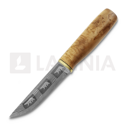 Javanainen Forge Damascus Knife, Polar Bear Pattern 3