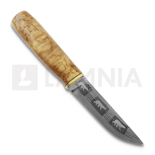 Javanainen Forge Damascus Knife, Polar Bear Pattern 3