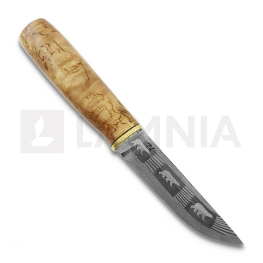Javanainen Forge Damascus Knife, Polar Bear Pattern 3