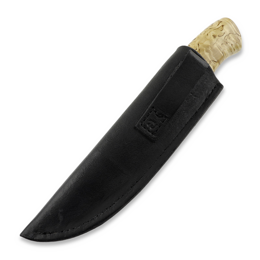 Javanainen Forge Damascus Knife, Polar Bear Pattern