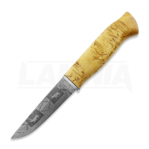 Javanainen Forge Damascus Knife, reindeer Pattern