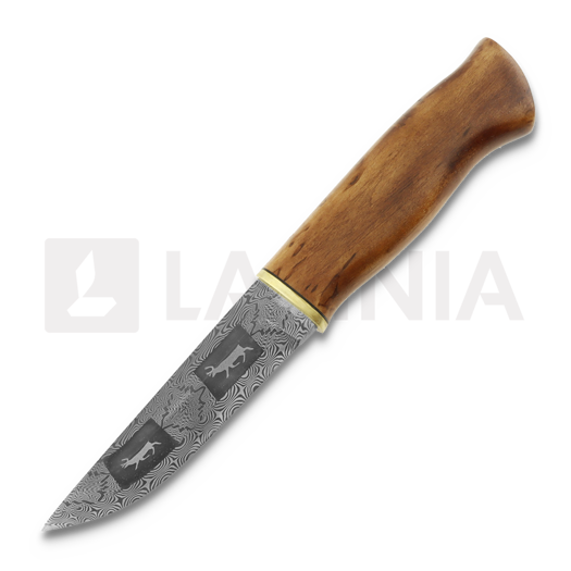 Javanainen Forge Damascus Knife, reindeer Pattern 2