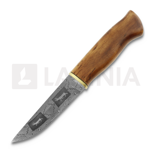 Javanainen Forge Damascus Knife, reindeer Pattern 2