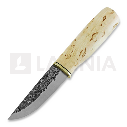 Javanainen Forge Toivola kniv, curly birch