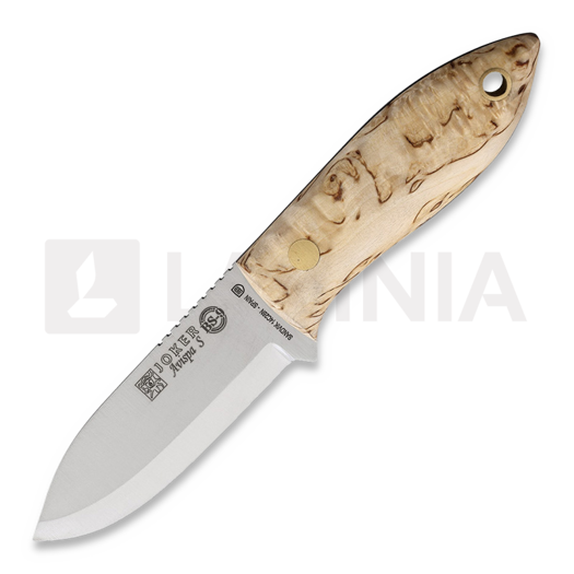 Joker Avispa Scandi puukko, Curly Birch
