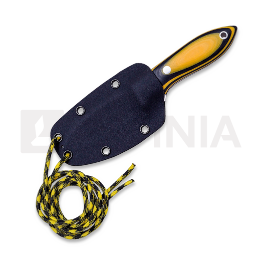 Joker Avispa puukko, Yellow/Black Canvas Micarta