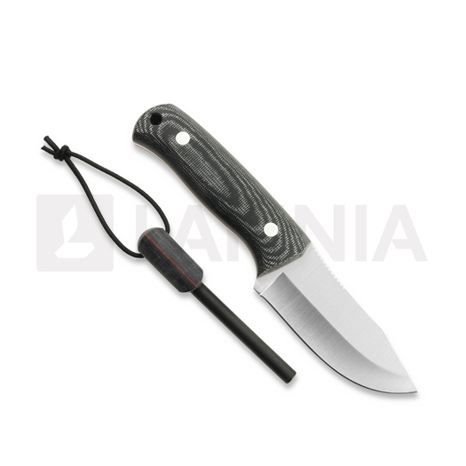 Joker Erizo TS2 Black Canvas Micarta peilis, Kydex + Firesteel