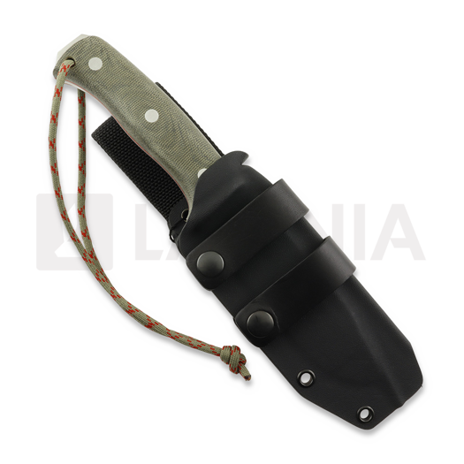 Joker Nomad Kydex kniv, Green Canvas Micarta