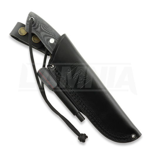 Joker Ranger puukko, Black Canvas Micarta, Firesteel