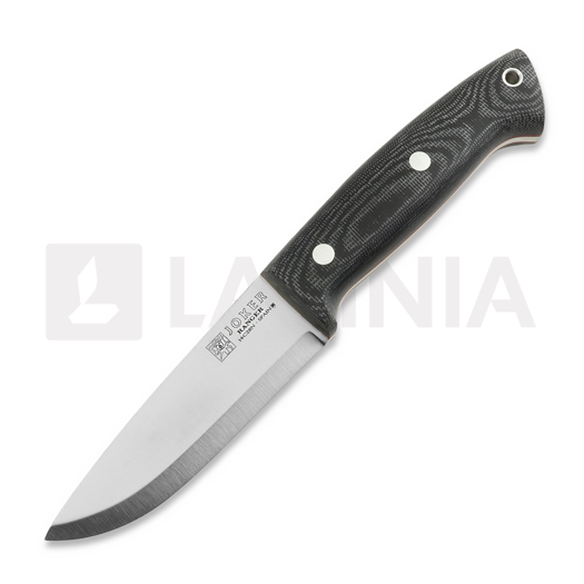 Joker Ranger Scandi puukko, Black Canvas Micarta