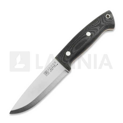 Joker Ranger Scandi puukko, Black Canvas Micarta