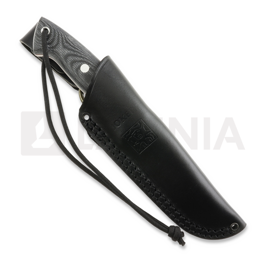 Joker Ranger Scandi puukko, Black Canvas Micarta